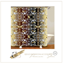 Load image into Gallery viewer, Luxury 3D Golden Collection Shower Curtain Waterproof Bath Curtain Washable Cloth