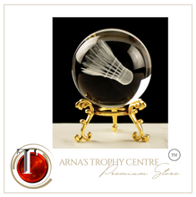 Load image into Gallery viewer, Sports Crystal Glass Badminton Ball - Souvenirs Gift Office Home