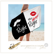 Load image into Gallery viewer, Arna's Towel Collection - Mr & Mrs Novelty (Nice Gift)