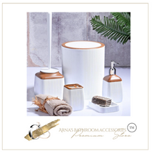 Load image into Gallery viewer, "Arna Lisa" Collection 5 Piece Bathroom Set - Many Styles and Colours Acrylic