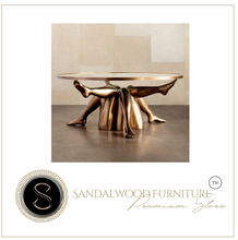 Load image into Gallery viewer, Italian Style Glass Stainless Steel Coffee Table