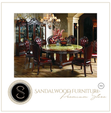 Load image into Gallery viewer, "Arna Royal Victorian Collection" Luxury Plus Furniture - Exquisite Dining Table 1.46 Marble & Chairs x6
