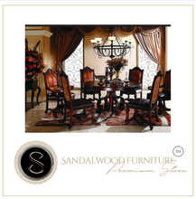 Load image into Gallery viewer, "Arna Royal Victorian Collection" Luxury Plus Furniture - Exquisite Round Dining Table 1.5m & Chairs x6