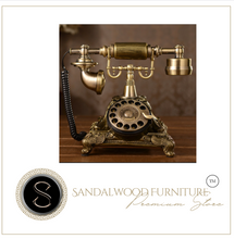 Load image into Gallery viewer, Deluxe "Arna Royal Collection" Luxury European Retro Telephone Landline Phone with Mechanical Ring,