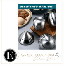 Load image into Gallery viewer, Chef Cooking Timer Kitchen Stainless Steel Eggs 60 Minutes Mechanical Alarm Clock Time Clock Time Management