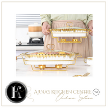 Load image into Gallery viewer, "Arna Lisa" Royal Collection - Luxury Stock Pot + Cover, Casserole Pot Set + Rack - Medium