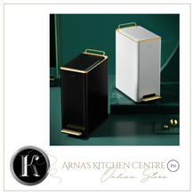 Load image into Gallery viewer, "Arna Royal Vintage Collection" Luxury Golden Range 10L Trash Rubbish Bin - Home or Business