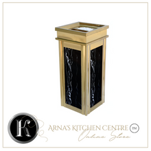 Load image into Gallery viewer, Arna Royal Vintage Collection" Luxury Golden Outside/Inside Large Trash Rubbish Bin - Home or Business