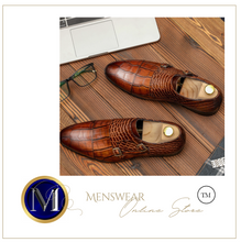 Load image into Gallery viewer, Men Genuine Leather shoes - Black or Brown - Many Sizes