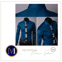 Load image into Gallery viewer, Men's Royal Apparel - Luxury Business Shirt Slim Long Sleeve - Many Colours & Sizes