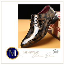 Load image into Gallery viewer, Mens Patent Leather Shoes Pointed Toe Business Wedding Shoes - Many Sizes & Colours
