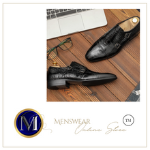 Load image into Gallery viewer, Men Genuine Leather shoes - Black or Brown - Many Sizes