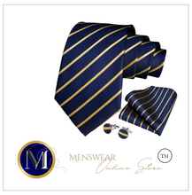 Load image into Gallery viewer, Mens Luxury Silk Tie Boxed Set - Many Styles & Sizes