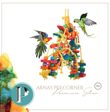 Load image into Gallery viewer, Bird Chew Toys Natural Wood Interactive