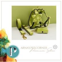 Load image into Gallery viewer, Luxury Pet Leash Engraved Name ID Tag + Collar + Flower/Bow Tie - Free Engraving Personalise + Harness + Poop Bag (all Sizes)