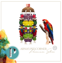 Load image into Gallery viewer, Bird Chew Toys Natural Wood Interactive