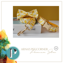 Load image into Gallery viewer, Luxury Pet Leash Engraved Name ID Tag + Collar + Bow - Free Engraving Personalise (all Sizes)