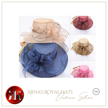 Load image into Gallery viewer, "Arna Collection" Luxury Hats - Sheer Elegance