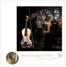 Load image into Gallery viewer, 4/4 1/2 Acoustic Violin Basswood Top Board Maple Scroll with Rosin Bow + Carry Bag (Beginners)