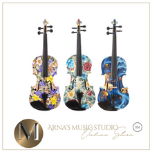 Load image into Gallery viewer, Full Size 4/4 Peccatte Bow Pernumbuco Fine Tuner for Professional + Colourful Case - Handmade Violin