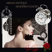 Load image into Gallery viewer, "Arna Royal Victorian Collection" Vintage Solid Wood Copper Clock