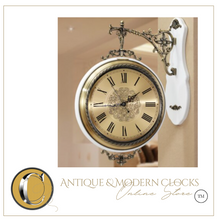 Load image into Gallery viewer, Deluxe "Arna Royal Clock Collection" American Style Double Sided Wall Clock