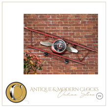 Load image into Gallery viewer, Deluxe "Arna Royal Clock Collection" Unique Handcrafted Retro Aircraft Wall Clock