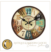 Load image into Gallery viewer, Deluxe "Arna Royal Clock Collection" Rustic Retro Wall Clock