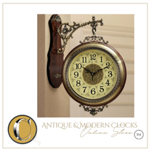 Load image into Gallery viewer, Deluxe "Arna Royal Clock Collection" American Style Double Sided Wall Clock
