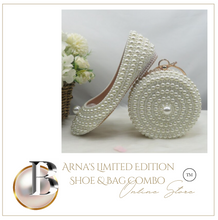 Load image into Gallery viewer, Limited Edition - Luxury Lace Shoe Set - Many Styles/Colours & Sizes (Shoe + Clutch) Wedding