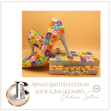 Load image into Gallery viewer, Limited Edition - Luxury Lace Shoe Set - Many Styles/Colours & Sizes (Shoe + Clutch) Wedding