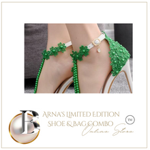 Load image into Gallery viewer, Limited Edition - Luxury Lace Shoe Set - Many colours & Sizes (Shoe + Clutch) Wedding