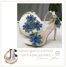 Load image into Gallery viewer, Limited Edition - Luxury Lace Shoe Set - Many colours & Sizes (Shoe + Clutch)