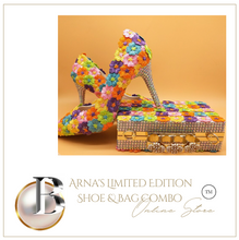Load image into Gallery viewer, Limited Edition - Luxury Lace Shoe Set - Many Styles/Colours & Sizes (Shoe + Clutch) Wedding