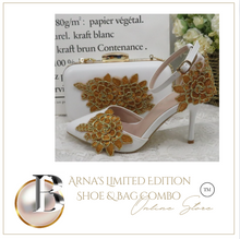 Load image into Gallery viewer, Limited Edition - Luxury Lace Shoe Set - Many colours & Sizes (Shoe + Clutch)