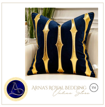 Load image into Gallery viewer, "Arna Royal LUXURY Collection" European-Style Sofa Cushion Cover Luxury 45cm x 45cm Silver/Gold Range
