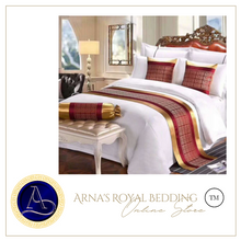 Load image into Gallery viewer, "Arna Royal LUXURY Collection" Hotel Quality Bed Runner/Scarf & 2 Cushion Covers - Many Colours