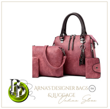 Load image into Gallery viewer, "Legend Collection" Women Handbags and Purse 4pcs Bag Set Female Shoulder Crossbody Bag Solid Color Soft Bag Wallet Handbag Cat Tassels Bags (SPECIAL)