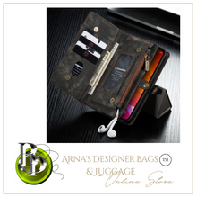 Load image into Gallery viewer, "Arna Lisa" Royal Collection - Designer Leather iPhone Case/Wallet 2 in 1 Magnetic iPhone 11 Pro Max/iPhone 11 Pro/iPhone 11