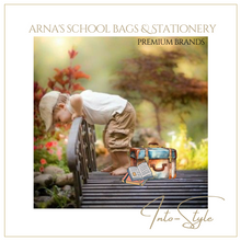 Load image into Gallery viewer, "Arna's Designer School Bags" New Product! British Tartan Red Primary Flip Large-capacity Bag