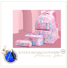 Load image into Gallery viewer, "Arna's Designer School Bags" New Girls Bag Set - Many colours and styles