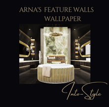 Load image into Gallery viewer, "Arna" Collections - DIY - Custom Photo Wallpaper Mural Golden Sculpture Wall Background Wall 3D Wall Papers Home Decor