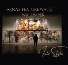 Load image into Gallery viewer, "Arna" Collections - DIY - Custom Photo Wallpaper Mural Golden Sculpture Wall Background Wall 3D Wall Papers Home Decor