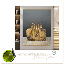 Load image into Gallery viewer, Arna's Luxury Painting Collection - Abstract Metal Figure Statue Modern Sculpture