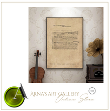 Load image into Gallery viewer, Arna's Luxury Painting Collection - Classical Musical Notes Canvas Painting - Many Styles