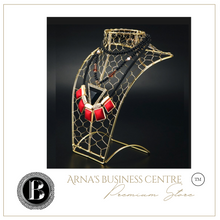 Load image into Gallery viewer, "Arna Royal Gown Collection" Luxury Female Gold Wire Mannequin Cosmetology Window Display Model