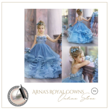 Load image into Gallery viewer, "Arna" Royal Gown Collection - Flower Girl/Formal/Wedding/Pageant - Made to Measure - Large range of Colours