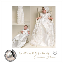 Load image into Gallery viewer, "Arna" Royal Gown Collection - Girl Christening/Baptism - Made to Measure - Large range of Colours