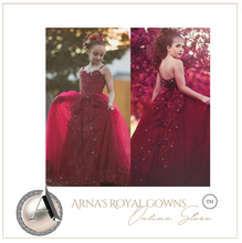 Load image into Gallery viewer, "Arna" Royal Gown Collection - Flower Girl/Formal/Wedding/Pageant - Made to Measure - Large range of Colours