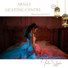 Load image into Gallery viewer, Arna Royal Collection - Retro LED Wrought Iron Plated Desk Table Lamp